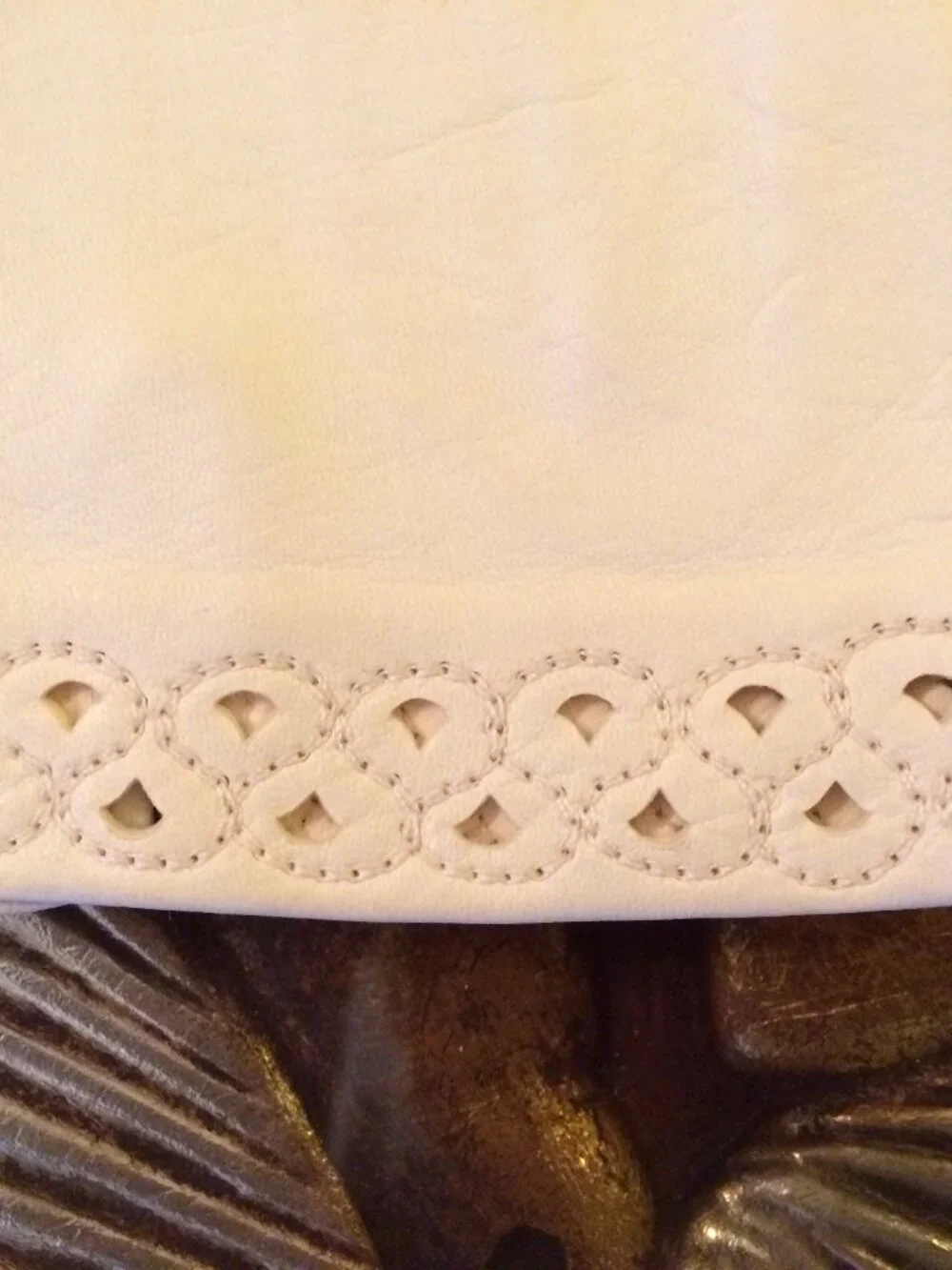 1950s Classique (Italy) White Washable Unlined Leather Gloves, Women's Size BB